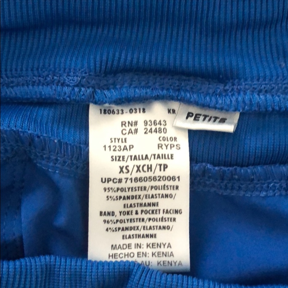 Blue scrub pants